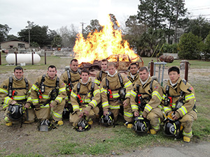 Recruits posing for a photo