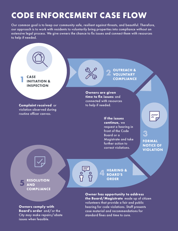 Case flow infographic