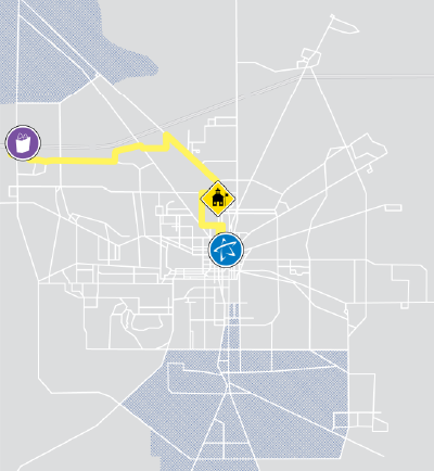 Hartsfield Route Mini Map